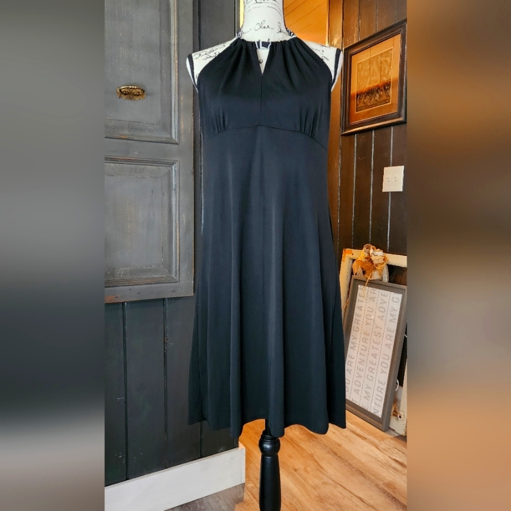 AT Loft Black Cocktail Halter Dress